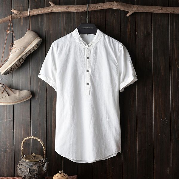 

дизайнерские мужские рубашки с коротким рукавом сплошной цвет мода повседневная свободные футболка роскошные открытый мужчины бренд печать с, White;black