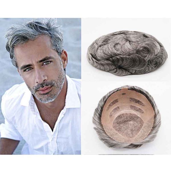 2019 Korean Handsome Short Straight Black Wig Natural Hairline