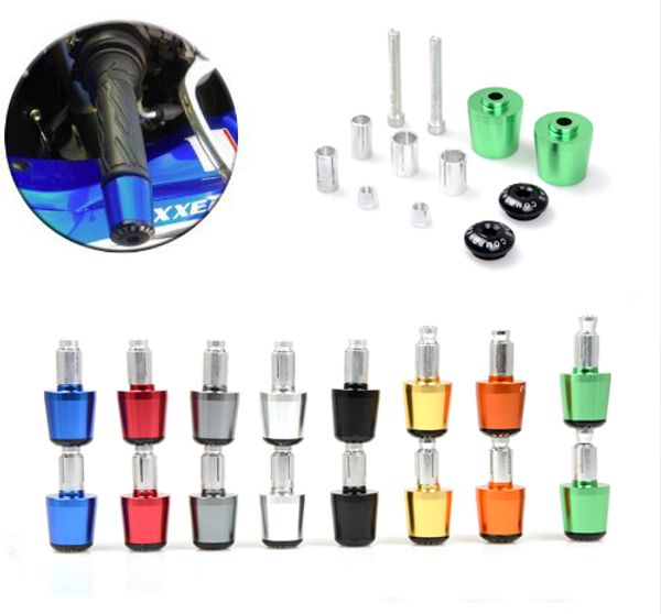 

8color22mm cnc aluminum universal motorcycle handlebar grips end bar ends caps for aprilia mana model rst1000 futura rsv mille r