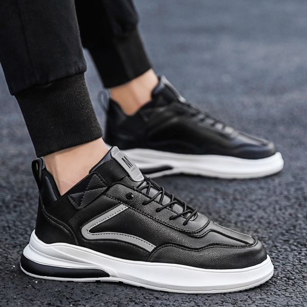 

brand men's casual shoes, spring and autumn casual shoes, black fashion white shoes