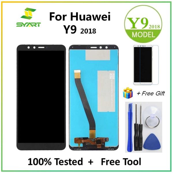 

for huawei y9 2018 lcd display touch screen digitizer assembly for enjoy 8 plus fla-l22 fla-lx2 fla-al00 fla-la10 5.93" lcds