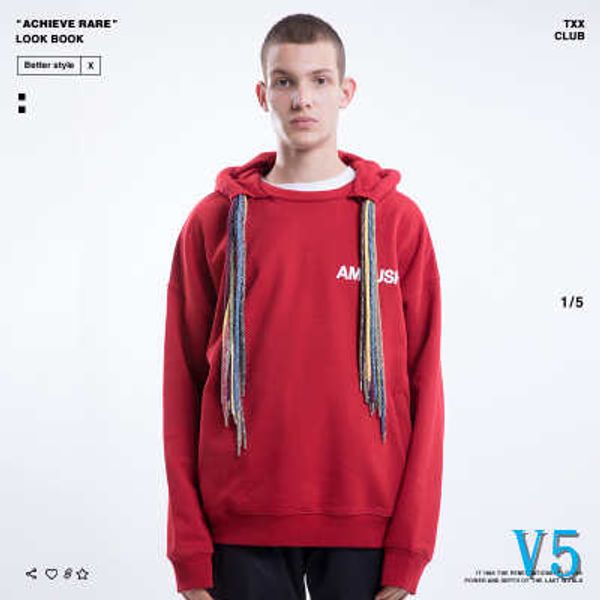 

mens hiphop hoodies women hoodies trendy viscera hoodie luxury letter ambush clothes mens street clothes new womens superstar pulloverv5, Black