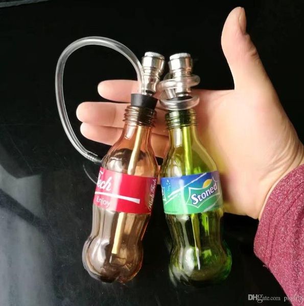 New Coke Sprite стекло рагу Оптовой Bongs масло горелка Труба Водопроводные трубы стеклянные трубные нефтяные вышки для курения Бесплатной доставки