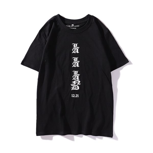 

19ss mens t shirt short sleeves fashion casual tees men women hip hop tees, White;black