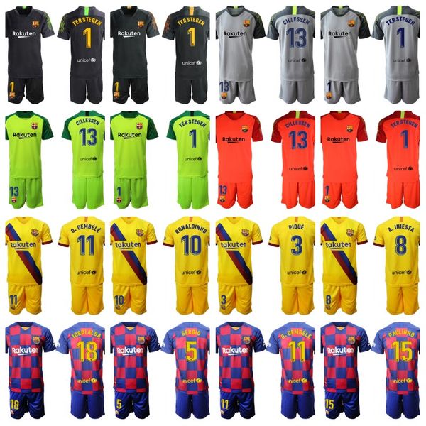 

Barcelona soccer Jersey 13 CILLESSEN 10 MESSI 1 Ter Stegen 3 PIQUE 4 I.RAKITIC 5 SERGIO 7 COUTINHO 9 SUAREZ Football Jerseys