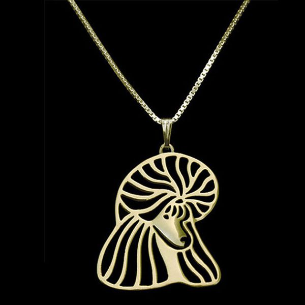 

poodle necklace gold color dog pendant necklaces animal charms christmas gifts for pet lovers dog jewelry store 10pcs, Silver