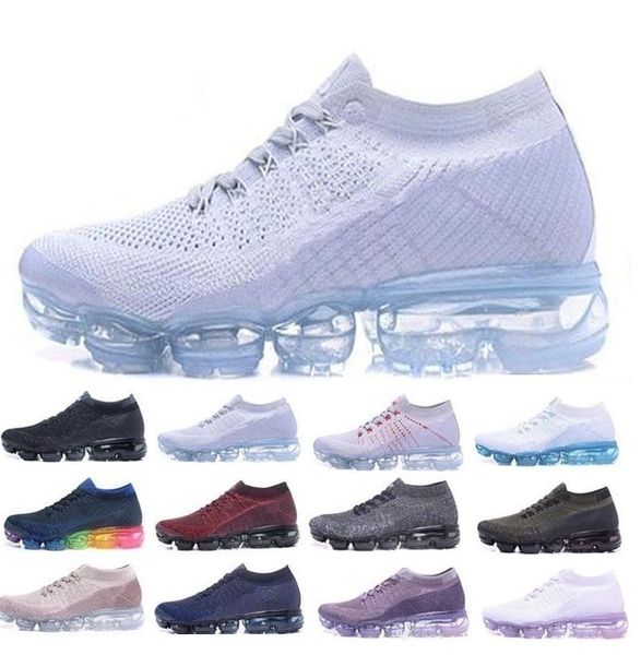 

Air Mens Дизайнер Кроссовки 2018 Женщины Повседневная Воздушная Подушка Черное Платье