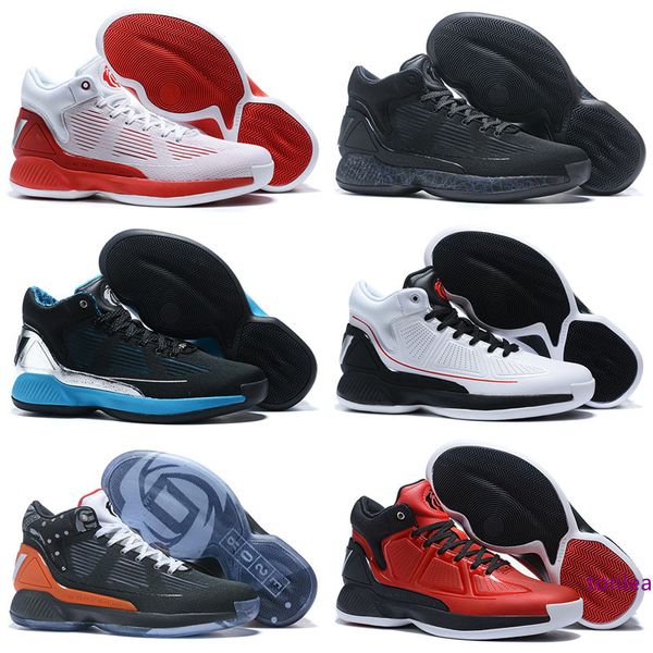 

rose 10 derrick white black red men basketball shoes rose 10 men's derick x black basketball sneakers shoes size 40-46