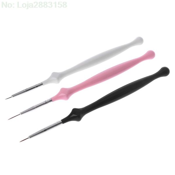 

3pcs uv gel nail liner brush set 7mm 9mm 11mm gourd handle drawing painting acrylic pen nail art tool