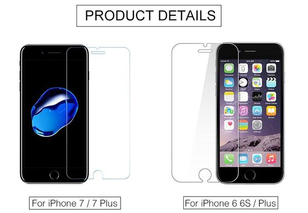 

Закаленное стекло для iPhone 6 7 8 X SE 6S 5S 5 4S Защитная пленка для экрана Защитное стекло