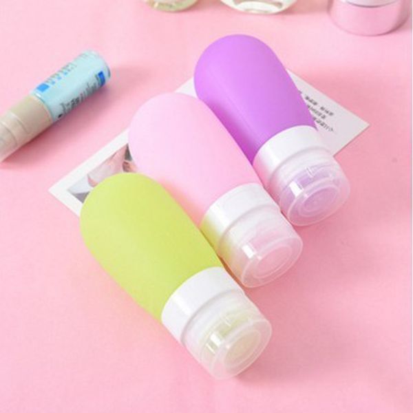 

large 80ml silicone cosmetics dot bottled lotion shampoo bath gel tube container travel bag bottled jj0020