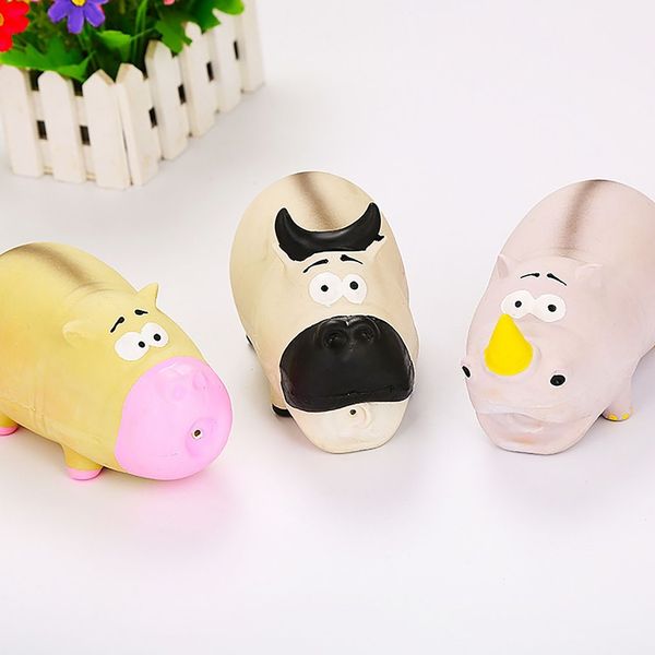 

укус игрушка зоотовары собаки latex hippo корова носорог игрушка крохотной устойчивы молярная small animal supplies