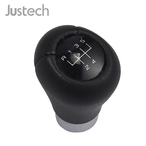 

justech lever switch knob switch button for 1 3 5 6 series x1 x3 gear knob short genuine leather knauf 5 speed shifter