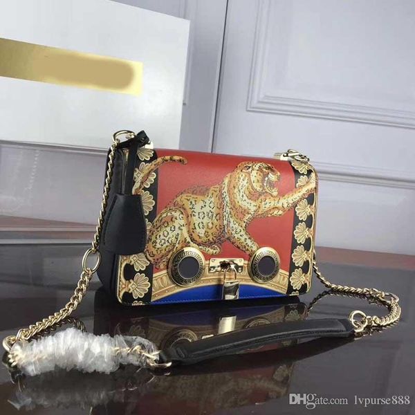 

Varsce дизайнерские сумки Medusa Head Style Fashion Bag цепочка через плечо через плечо высшего к
