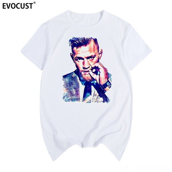 

22connor mcgregor mouth gun comprehensive combat boxing and women's short-sleeved t-shirt connor mcgregor mouth gun comprehensive comba, Black