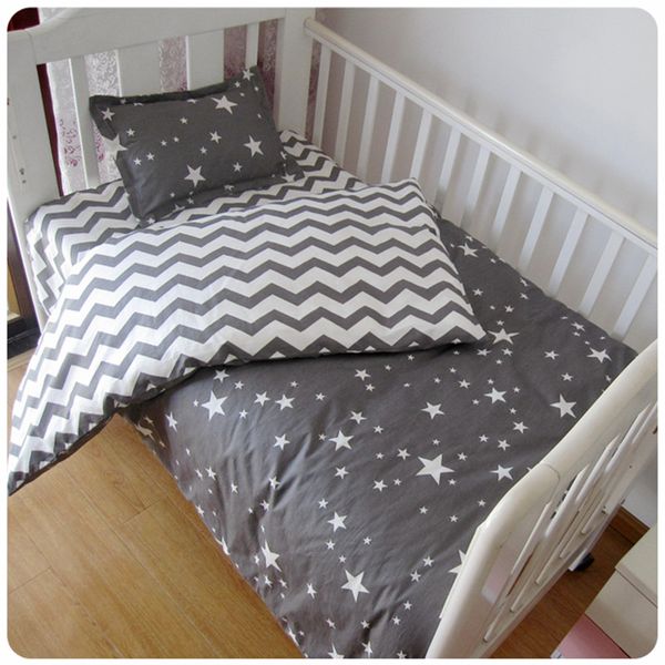 

5pcs baby bedding set for crib newborn baby bed linens for girl boy detachable cot sheet quilt pillow including the filling