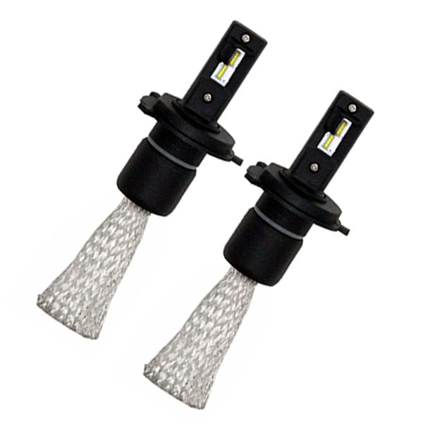 

sunkia led headlight replacement kit 30w 6400lm h1 h4 h7 9005 9006 car lights bulb copper braiding auto headlamp 12-24v