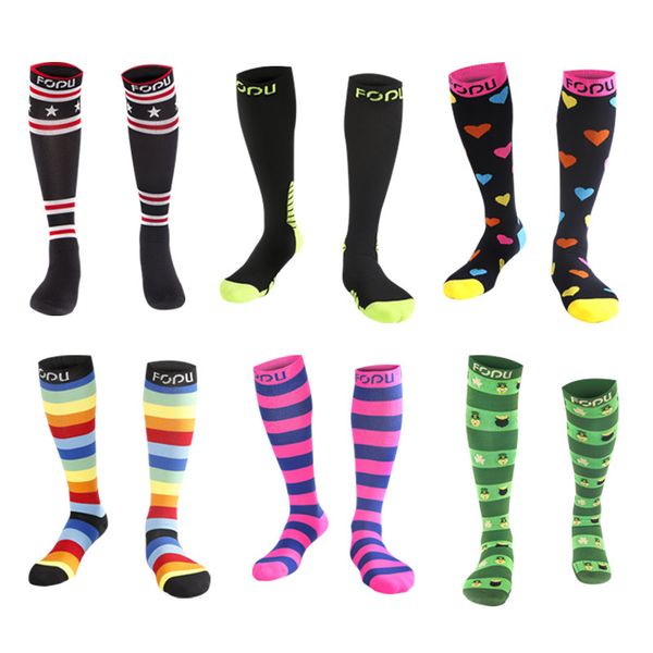 

football socks non-slip wear-resistant quick-drying long tube running sports compression socks ready stock, Black