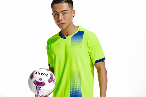 

discount men training football sets with shorts uniforms reversible football jerseys for that home and away look kits sports b08-36, Blue;black