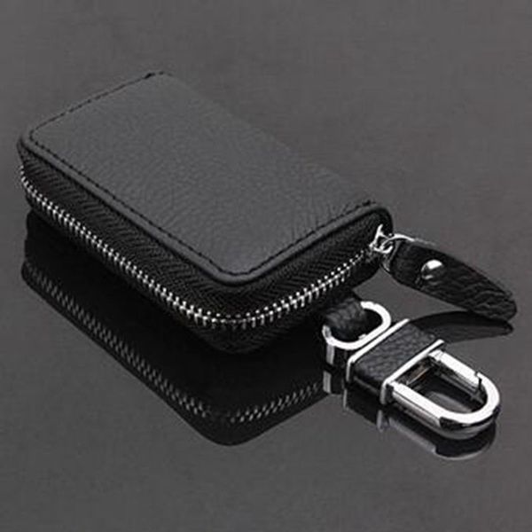 

pu leather car key wallets men key holder housekeeper keys organizer zipper key case