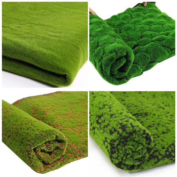 

1*1 m easter straw mat green artificial lawn carpet fake turf home garden moss home floor festival wedding diy decoration grass