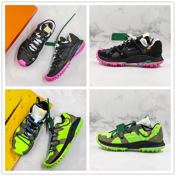 

2019 New Original Shoes Zoom Terra Kiger Mens Women Running shoes 5s White Green Sneakers Training shoes Size 5.5-11
