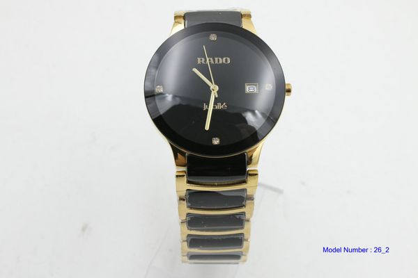 

2020 simulated ceramics quartz watches men women brand luxury famous wrist male clock for watch rp01, Slivery;brown