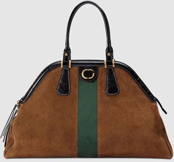 

5a 515937 51cm re(belle) large handle bag,suede leather,metal feline head,with dust bag,ing