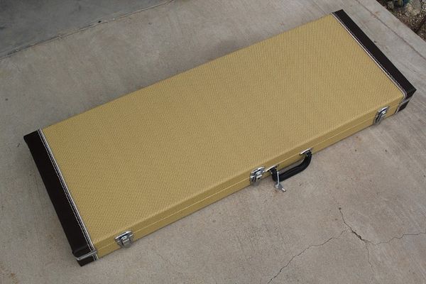 

Прямоугольная желтая ткань электрическая гитара и бас Hardcase / сумка, может изготов