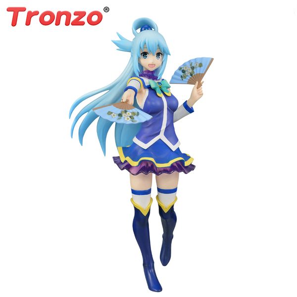 

tronzo original sega anime konosuba god's blessing on this wonderful world konosuba aqua figure pvc action model doll toys gifts t20011