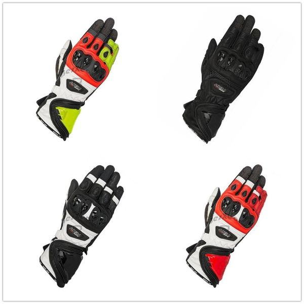 

motorcycle leather gloves motorcycle long gloves racing gp pro protection shatter-resistant glov, Black