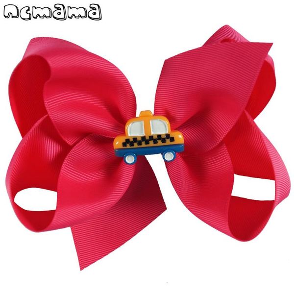 

5 inch девочки назад в школе hairbow ручного автобуса hairclips ручного grosgrain лента для волос луки для детей аксессуары для волос, Slivery;white