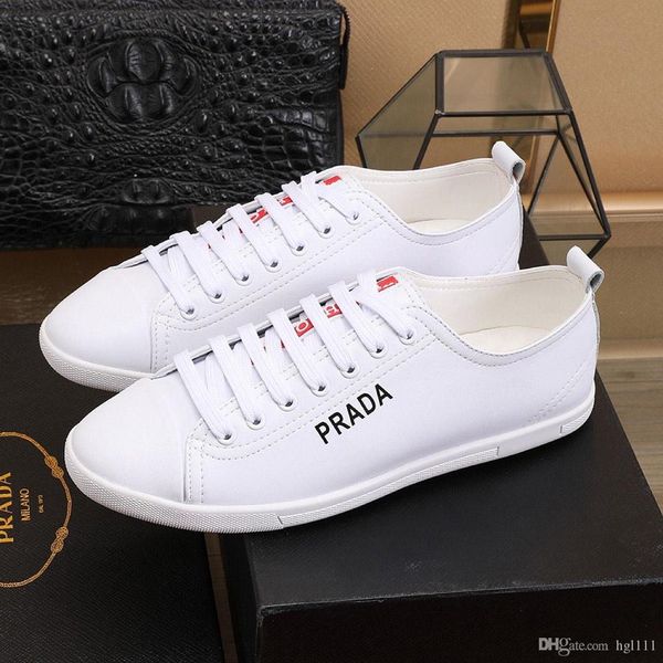 

high-end boutique lace casual shoes fashion breathable couple shoes men's sports shoes leather printed letters net red with the paragra