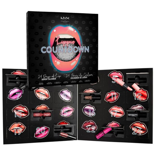 

New arrival nyx lippie countdown matte lip glo co metic 24 color lip glo et