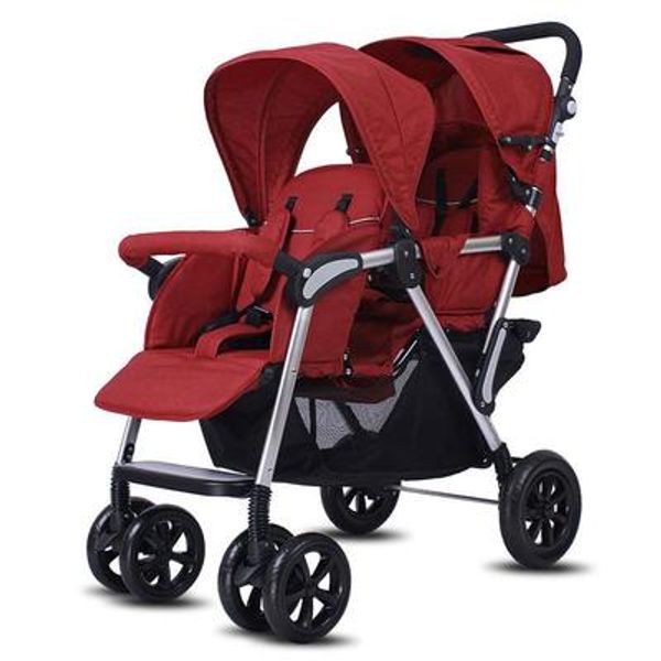 

twin baby strollers sit high and rear view baby stroller light double second child stroller reclining fold