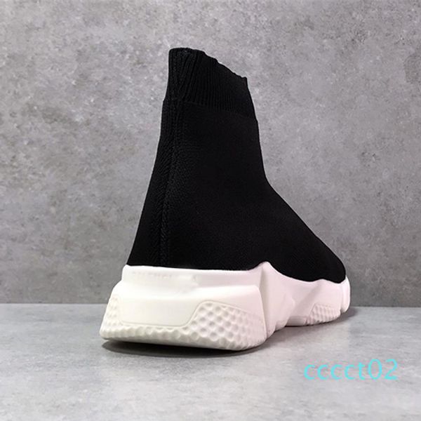

paris sock shoes casual shoe speed trainer sneakers speed trainer sock race runners black shoes men and women white shoe ct02