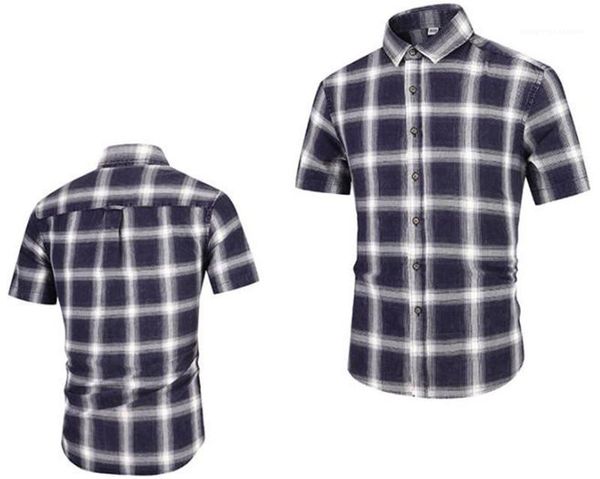 

designer shirts short sleeve lapel neck solid color mens summer teenager designer mens tees plaid printed mens, White;black