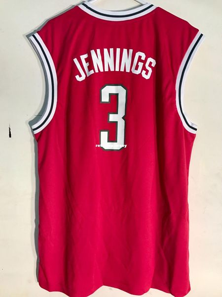 

ncaa retro jersey #3 brandon jennings red mens stitched vintage sleeveless vest jerseys, Black;blue