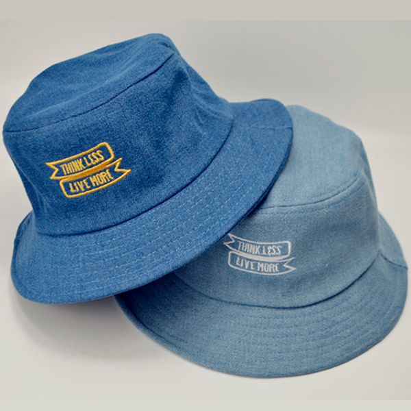 

2018 custom bucket hat sample, Blue;gray