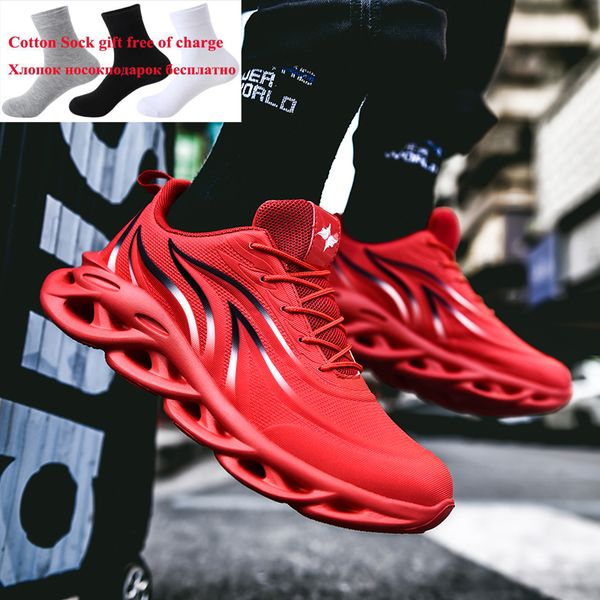 

men running shoes stylish big sole male sneakers comfortable athletic gry trainers comfortable jogging red men shoes 46