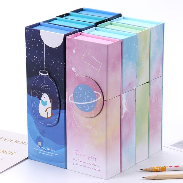 

1pc new multi function pen box office school storage box desk pen pencil organizer student stationery supplies