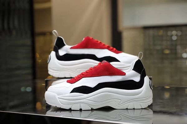 

2019 fashion gift designer sneakers genuine leather famous man women walking casual shoes with golden nails 36-45, Black