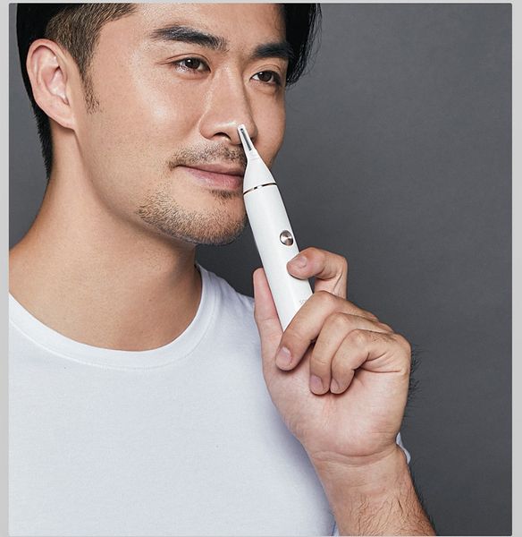 Original für Xiaomi Mijia Soocas IPX5 wasserdichter Nasenhaarschneider Augenbrauenschneider Scharfe Klinge Akku-Nasenreiniger für Männer Frauen