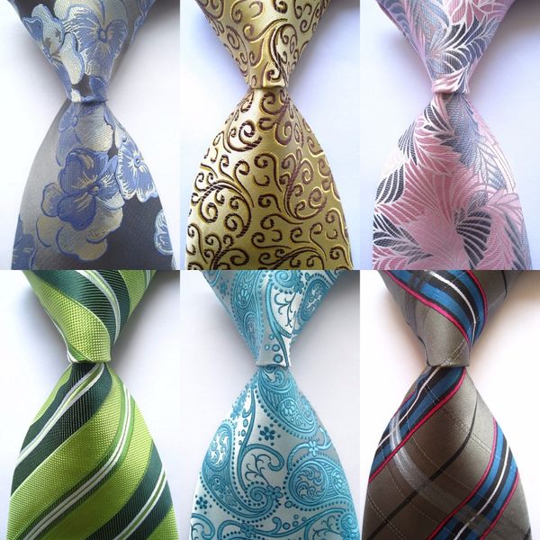 

new classic floral striped paisley plaid 62 color jacquard woven 100% silk men's business wedding party tie necktie, Blue;purple
