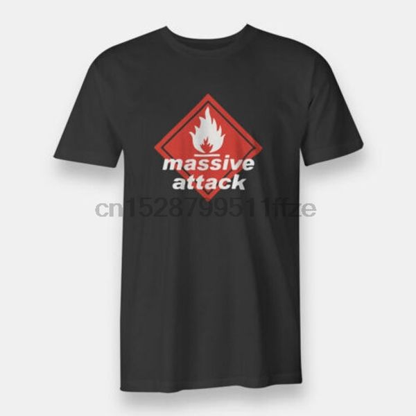 

new massive attack trip hop 3d tees black s-3xl men t-shirts, White;black