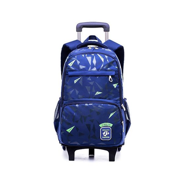 

2019 kids trolley school backpack boy's school bags children 3 wheels travel luggage rolling bag backpacks luggage