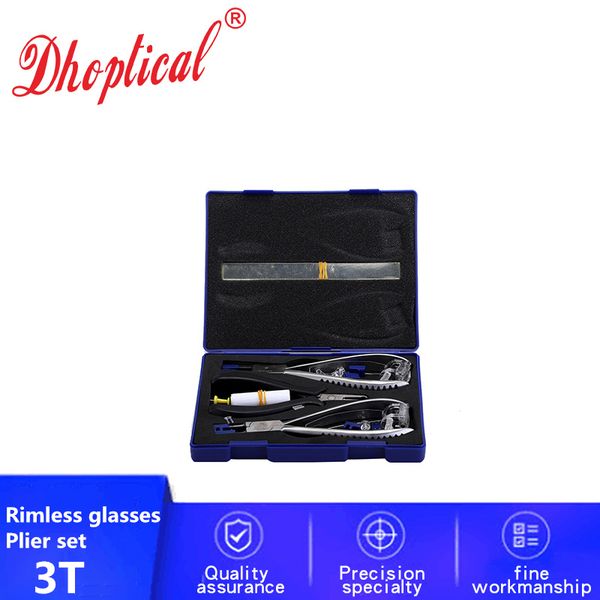 

rimless glasses plier set u-clip eyeglasses processing tool for glasses shop by dhoptical