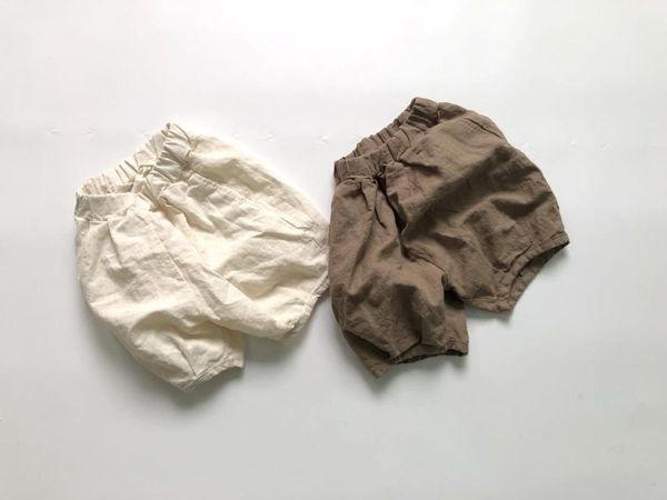 

2020 selling baby girls cotton linen pants summer kids girls pants 1-6 years, Blue