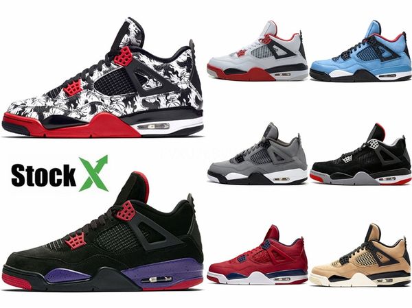 

designer the shoe surgeon x travis 4 tattoo mens basketball shoes scotts 4s cactus jack sports sneakers 40-47 #418