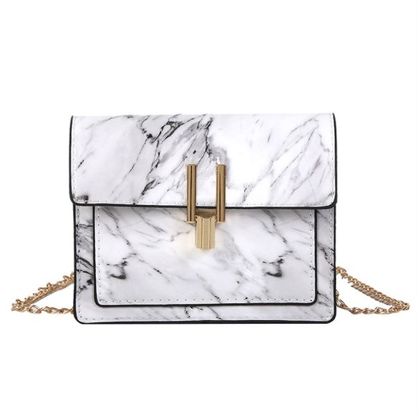 

women marble pattern messenger bags chain small square bag lock buckle shoulder bag designer handbags schoudertas dames #yjp